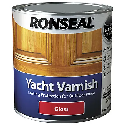 £17.24 • Buy Ronseal Yacht Varnish Gloss Exterior Paint 250ml