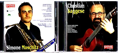 Classical Guitar E Sax - 2 CD Esecuzioni Di Christian Saggese Simone Moschitz • $10.86
