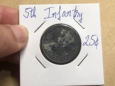 25 Cent 5Th Infantry Mess ASSN MPC Token South Viet Nam Vintage Rare_LDP Shop. • $80