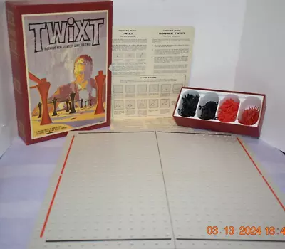 TWIXT Board Game Vintage 1962 3M Bookshelf Games Strategy Of Barriers Complete • $17