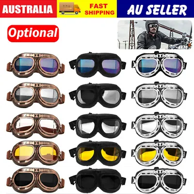 Vintage Motorcycle Racing Ski Goggles Aviator Retro ATV UTV Motorcross Eyewear • $16.05