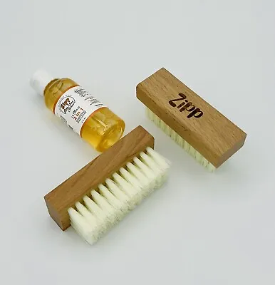 $14 • Buy ZIPP Prime Shoe Cleaning Brush Set- 2 Pieces With FREE 2 Fl. Oz. Shoe Cleaner