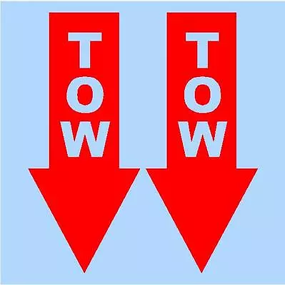 2 X Tow Point Decal Sticker Rally Drift Motorsport Jdm Race Decals Stickers • $4.50