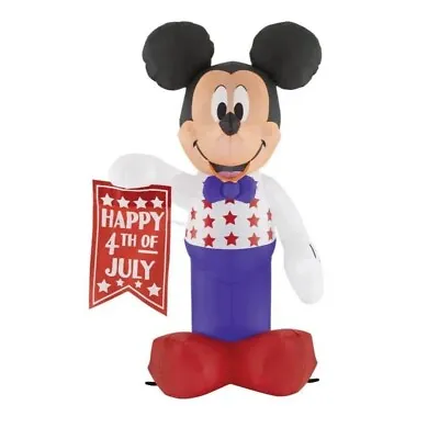 Inflatable MICKEY MOUSE DISNEY JULY 4th Inflatable 3.5’ PATRIOTIC DECOR • $44.99