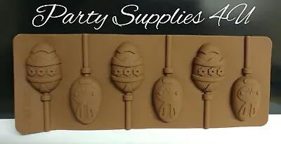 Easter Eggs Lollipop Silicone Mould/mold. Chocolate/party/fondant/cupcake/bunny • £4.99