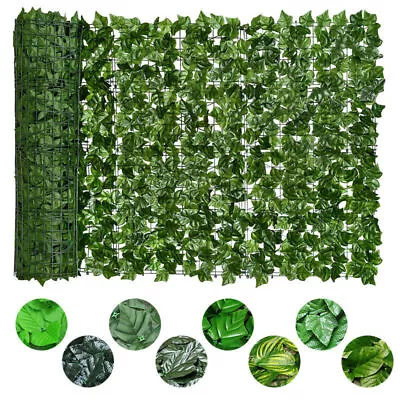 3M Artificial Hedge Ivy Leaf Garden Fence Roll Privacy Screen Wall Balcony Cover • £10.99