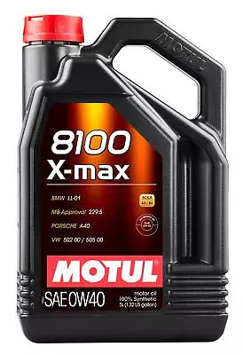 Motul 8100 X-MAX 0W40 - 5L - Fully Synthetic Engine Motor Oil • $59.95