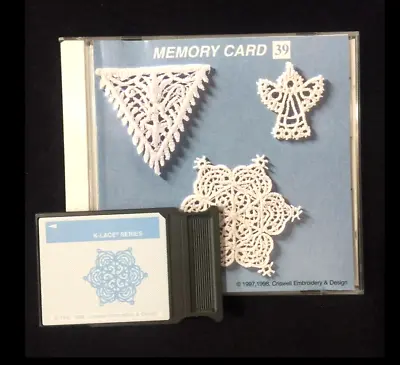 K-Lace Embroidery Designs Card #39 Janome 8000 9000 Elna Kenmore Machines • $34.95