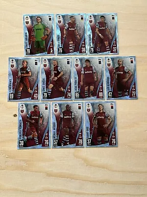 Match Attax 2023/24 23/24 Set Of 10 West Ham United Crystal Parallels • £5.95