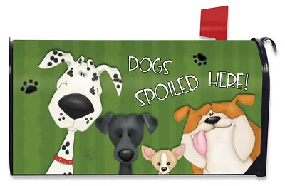 Spoiled Dogs Magnetic Mailbox Cover Pets Bulldog Standard Briarwood Lane • $17.97