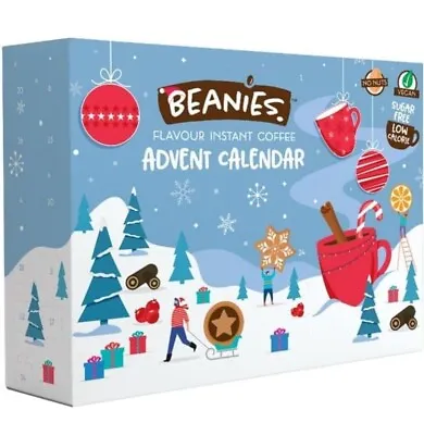 Beanies Flavored Coffee Advent Calendar - 24 Days Flavoured Gift Set Christmas  • £26.99