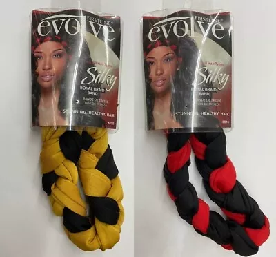 First Line Evolve Silky Royal Braid Head Band Bk/red Or Bk/gd W/free Shipping!! • $9.99