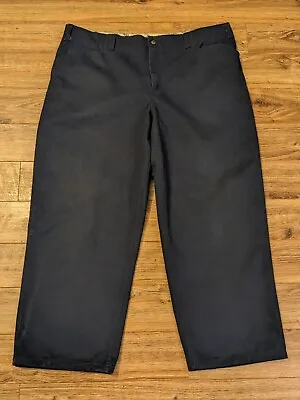 VTG 90's Ben Davis Gorilla Cut Pants Navy 22  Wide Leg Opening Twill - 43x30 • $64.97