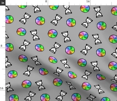 $61 • Buy Computer Geek Science Pixel Windows Mac Loading Spoonflower Fabric By The Yard