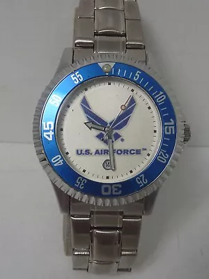 NEW IN BOX Sun Time Competitor U.S. Air Force Stainless Steel Quartz Date Watch • $29.99