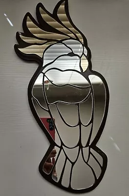 Vintage Mirrored Glass Mosaic Bird Wall Hanging • $50