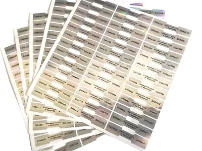 Tamper Proof Stickers No Returns Hologram Security Seal 45x10mm Dog Bone Shape • £59.95