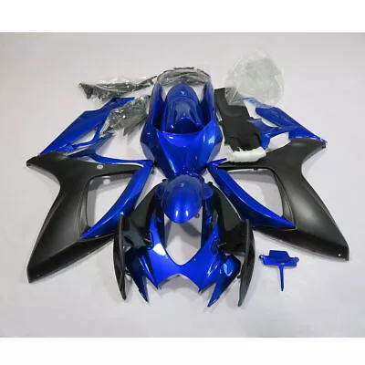 Blue&Black ABS Injection Mold Full Fairing Kit For  GSXR600/ 750 2006-2007 • $369.99