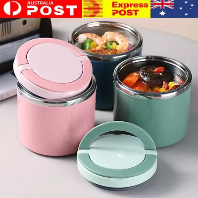 Soup Thermos Food Jar Insulated Lunch Container Bento Box For Cold Hot Food AU • $23.74