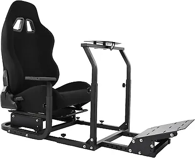 Hottoby Racing Sim Cockpit Wheel Stand With Seat Fit Logitech G29 G920 G923 GPRO • $277