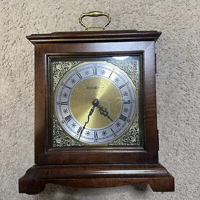 Vintage Howard Miller Mantel Clock Chimes 1/4 Hour Japan Quarts Works Beautiful • $59.99