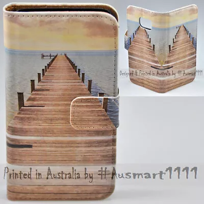 For Sony Xperia Series - Boardwalk Theme Print Wallet Mobile Phone Case Cover • $13.98