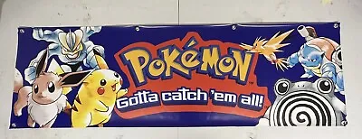 Pokemon Retro Style Banner 18x61”  Display Poster • $74.99