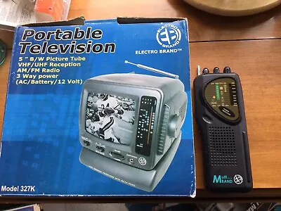 2 Vintage Electro Brand Items: 5  Portable B/W TV Radio & Multi Band Radio • $15