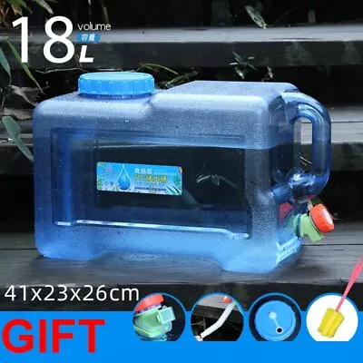 Outdoor Water Bucket Portable Wateater Bucket Portable TankContainer With Faucet • $37.22