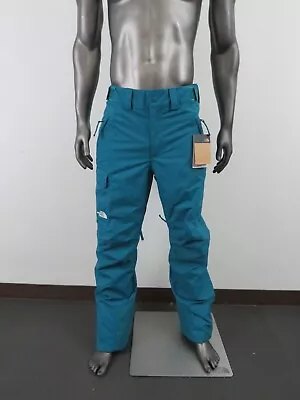 Mens The North Face Freedom Ski Snowboard Shell Waterproof Snow Pants Harbr Blue • $89.95