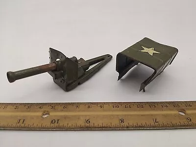 Vintage Army Men Artillery Cannon And Truck Cover Toy Metal For Parts • $8.50