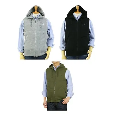 Polo Ralph Lauren Hooded Sweat Quilted Cotton Vest - Down Vest Type • $99.99