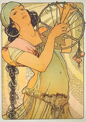 70 Alphonse Mucha ART / PAINTING / POSTER IMAGES ON CD ROM • $5.99