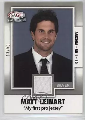 2006 SAGE Game Exclusives Jerseys Silver /50 Matt Leinart #ML8 Rookie RC • $3.98