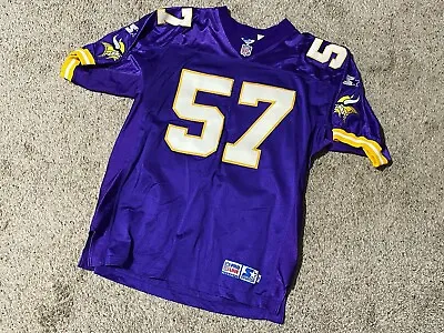 Vintage Starter Authentic Jersey RARE MN Vikings Dwayne Rudd Size L • $100