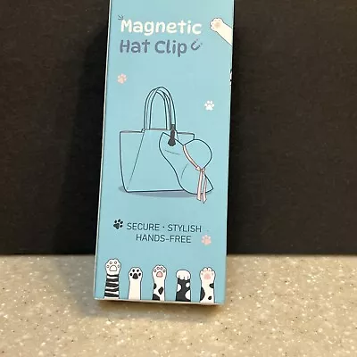 Magnetic Hat Clip New Attach To Purse Bag Clothes Etc Brown • $9.99