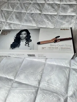 £12.20 • Buy Babyliss Berry Crush Curling Tongs Used A Couple Of Times Had Hair Cut  25mm...