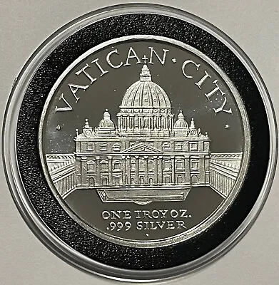 Vatican City Pope Francis I Proof Coin 1 Troy Oz .999 Fine Silver Medal Round Ag • $58