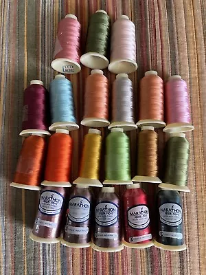 Marathon Machine Embroidery Thread Viscose Rayon Filament NEW AND USED • $25