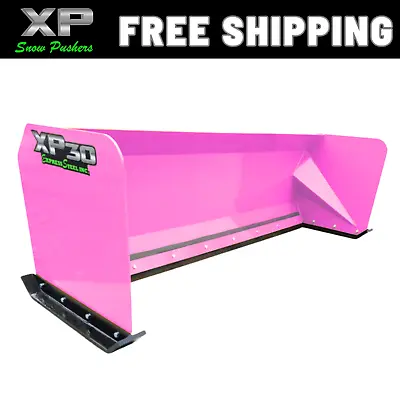 8' Xp30 Pink Snow Pusher - Skid Steer Quick Attach -bobcat Case - Free Shipping • $2150