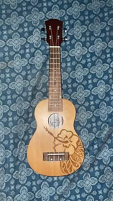 Ukulele With Case (brand: Uku/color: Tan And Russel/used But In Good Condition • $30