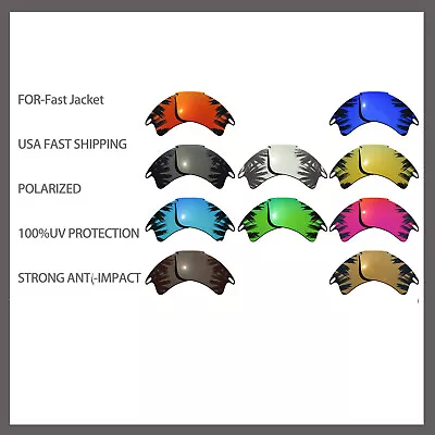 Replacement Polarized Lenses For-Oakley Fast Jacket Sunglasses Anti-Scratch • $9.98