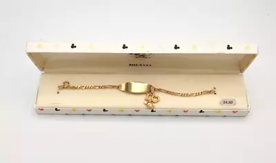 Vintage NOS MICKEY & CO. Van Dell Child's Figaro Style ID Bracelet W/Charm USA • $29.99