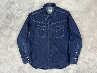 LVC Levi’s Vintage Clothing 50s Short Horn Denim Western Pearl Snap Shirt Big E • $148