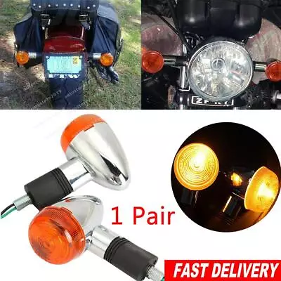 2Pcs Turn Amber Turn Signal Lights For Suzuki Boulevard C109R C50 S 40 50 83 A • $13.95