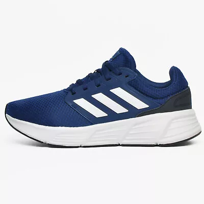 ADIDAS Galaxy 6 Mens Running Shoes Fitness Gym Sports Casual Cross Trainers Navy • £31.99