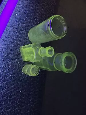 Vintage UV Glass Lot Of 4 Bottles Hand Dug Late 1800’s Dump Site NW Ohio • $15