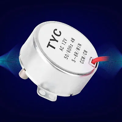 TYC30 Synchronous Motor AC 12V 4W 5-6RPM CCW/CW With Wire MT8 • $9.19
