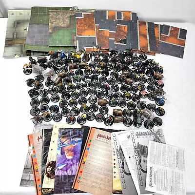 HUGE LOT Mage Knight Wiz Kids 132 Action Figure Pcs + Maps Instructions Vintage • $99.99