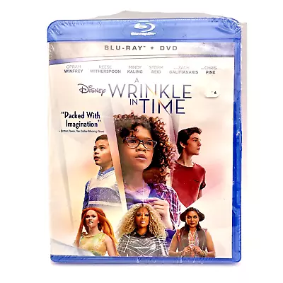 A WRINKLE IN TIME (2018) BLU-RAY Reid Winfrey Witherspoon - Tested Sealed • $8
